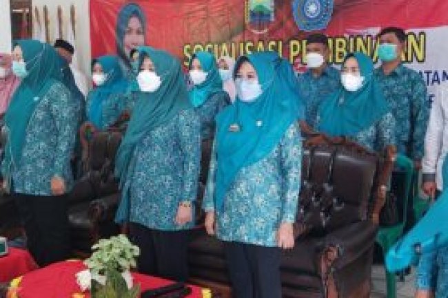 Sekretaris TP PKK Lampung Selatan Buka Sosialisasi Pembinaan Administrasi Di Kecamatan Kalianda