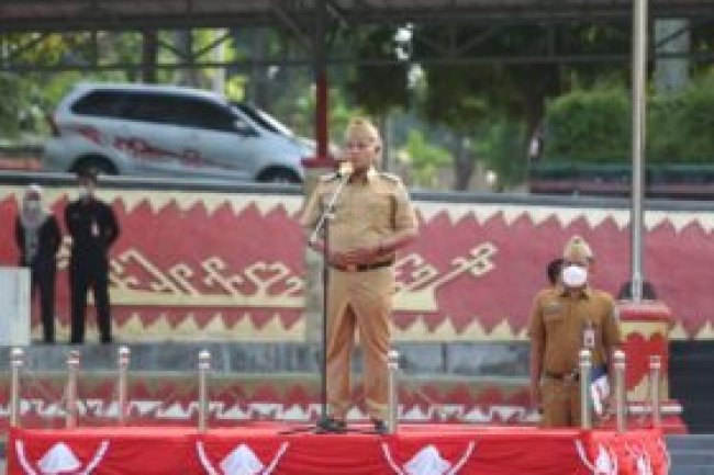 Bupati Nanang Pimpin Apel Perdana Pasca Lebaran