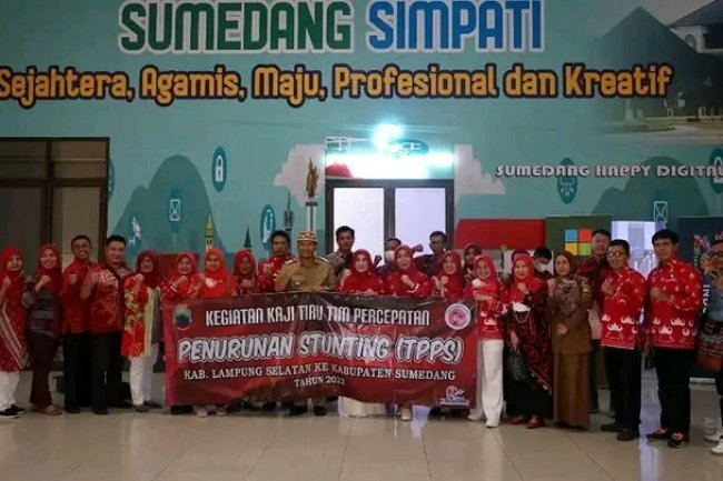 Serius Tangani Stunting, Tim TPPS Lampung Selatan Lakukan Kaji Tiru Ke Kabupaten Sumedang Jawa Barat
