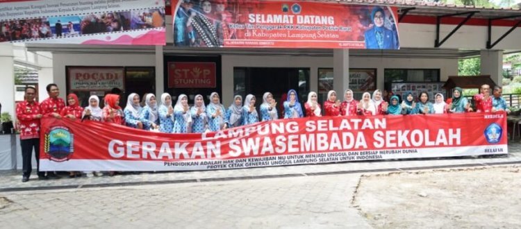 Ketua TP PKK Pesisir Barat Kunjungi Sekretariat Swasembada Gizi Lampung Selatan
