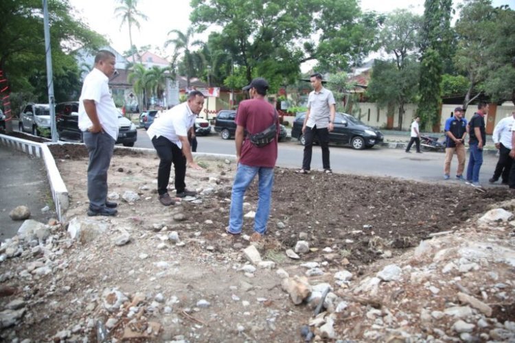 Gunakan Dana CSR, Pembangunan Taman Air Mancur Kalianda terus di kebut