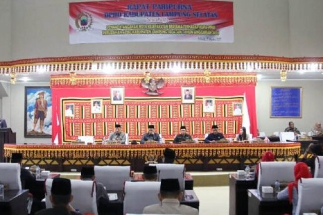Sepakat, DPRD dan Pemkab Lampung Selatan Teken KUPA-PPAS Perubahan APBD 2023