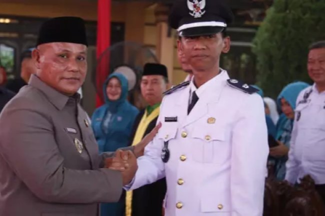 Lantik Kades PAW Desa Negara Ratu Kecamatan Natar, Ini Pesan Bupati Lampung Selatan