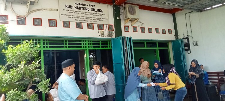 Notaris Rudi Hartono dan PT.Dang Lupa Group Berbagi Kebahagiaan di Bulan Ramadan