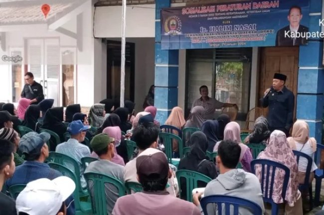 Komisi I DPRD Lamsel, Halim Nasai Sapa Warga Kalianda, rajabasa