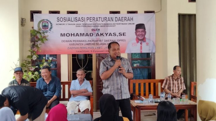 Melalui Perda No 3 Tahun 2020, M Akyas Ajak Masyarakat Jaga Ketenteraman dan Ketertiban Umum